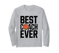 Mejor Entrenador de Baloncesto para Hombres, Idea de Regalo, Cesta Divertida Manga Larga