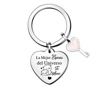 Mejor Esposa Llaveros Mujeres Novia Día San Valentín Alma Gemela Cumpleaños Regalo Etiqueta Novia Te Amo Recuerdo Romántico De Marido Su Compromiso Acción Gracias Aniversario Bodas Navidad Presenta