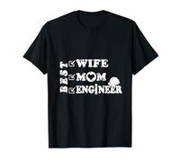 Mejor Esposa, mamá & Ingeniero - Obra de Arte de Mujeres empoderadas Camiseta