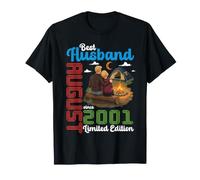 Mejor Esposo Desde Agosto 2001 Edición Limitada 25 Años Esposa Camiseta