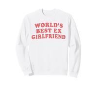 Mejor ex Novia del Mundo Divertido sarcástico Retro Rosa Cita Sudadera