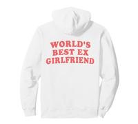 Mejor ex Novia del Mundo Divertido sarcástico Retro Rosa Cita Sudadera con Capucha