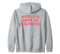 Mejor ex Novia del Mundo Divertido sarcástico Retro Rosa Cita Sudadera con Capucha