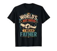 Mejor Farter del Mundo Quiero Decir Padre Camiseta gráfica económica, Hombre, Negro, M