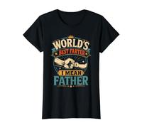 Mejor Farter del Mundo Quiero Decir Padre Camiseta gráfica económica, Mujer, Negro, XL