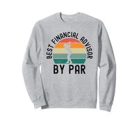 Mejor Finacial Asesor por par Divertido Golf Humor Retro Sudadera