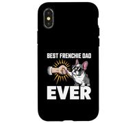 Mejor Frenchie Dad Ever Fist Bump Fun Carcasa para iPhone X/XS