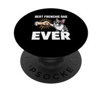 Mejor Frenchie Dad Ever Fist Bump Fun PopSockets PopGrip Adhesivo