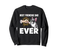 Mejor Frenchie Dad Ever Fist Bump Fun Sudadera
