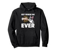 Mejor Frenchie Dad Ever Fist Bump Fun Sudadera con Capucha