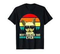 Mejor Frenchie Dad Nunca | Retro Bulldog Francés Perro Dueño Hombre Camiseta