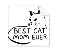 Mejor gato mamá nunca cita DIY diseño gafas paño de limpieza paño móvil limpiador de pantalla 5 unidades regalo