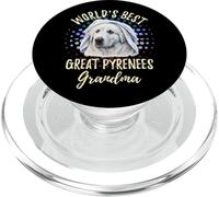 Mejor Gran Pirineo del Mundo Abuela Gran Pirineo Granddog PopSockets PopGrip para MagSafe