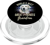 Mejor Gran Pirineo del Mundo Abuela Gran Pirineo Granddog PopSockets PopGrip para MagSafe