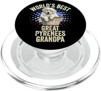 Mejor Gran Pirineo del Mundo Abuelo Gran Pirineo Granddog PopSockets PopGrip para MagSafe