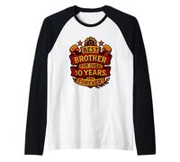 Mejor Hermano en más de 10 años - Conectado para Siempre Camiseta Manga Raglan