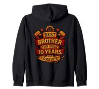 Mejor Hermano en más de 10 años - Conectado para Siempre Sudadera con Capucha