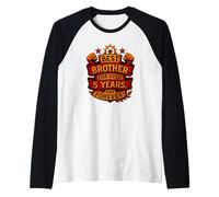 Mejor Hermano en más de 5 años - Conectado para Siempre Camiseta Manga Raglan