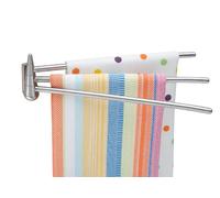 Mejor Housewares 2490 montado en Pared (3 Brazos toallero de Barra de Acero Inoxidable