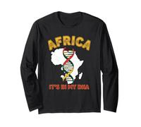 Mejor impresión Africana para Hombres, Mujeres, niños, África, Historia Negra Manga Larga