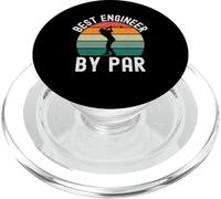 Mejor Ingeniero por par Divertido Ingeniero Golf Broma Retro PopSockets PopGrip para MagSafe