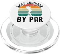 Mejor Ingeniero por par Divertido Ingeniero Golf Humor Retro PopSockets PopGrip para MagSafe