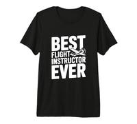 Mejor Instructor de Vuelo Amante de la aviación Camiseta Premium