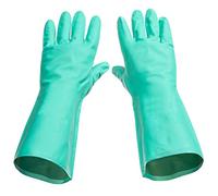 Mejor limpiar Premium - de nitrilo guantes de grosor de 15 Mils de grosor - perfecto para lavar platos de látex libre vinilo libre - destreza y durabilidad, S, 1