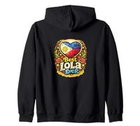 Mejor Lola Ever Abuela Filipino Abuelas Arte Sudadera con Capucha