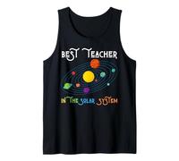 Mejor Maestro en el Sistema Solar Ciencias Matemáticas Diversión Maestros Camiseta sin Mangas