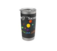 Mejor maestro en el sistema solar Ciencias Matemáticas Diversión Maestros Vaso térmico de acero inoxidable de doble pared