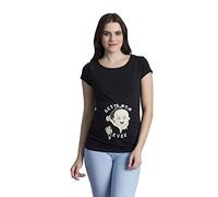 Mejor Mamá de Siempre - Camiseta graciosa y divertida de moda para el embarazo con diseño de camiseta para el embarazo, manga corta, Negro , XL