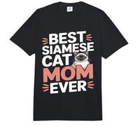 Mejor mamá Gato siamés Siempre Lindo Amante de Las Mascotas Comfort Colors Adult Heavyweight T-Shirt