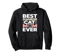 Mejor mamá Gato siamés Siempre Lindo Amante de Las Mascotas Sudadera con Capucha