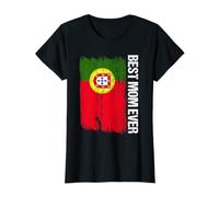 Mejor mamá portuguesa de la historia bandera de Portugal Día de la Madre Camiseta