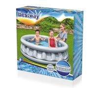 MEJOR MANERA Piscina Inflable Para Niños 152cm Ø x 43cm Plateado