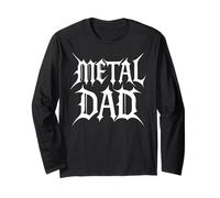 Mejor Metal Dad Día del Padre Rocker Daddy Papa Band Músico Manga Larga