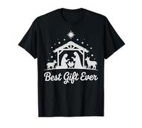 Mejor Navidad Cool Jesús Belén Cristiano Camiseta