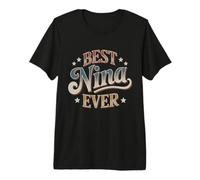 Mejor Nina Ever Retro Vintage Puesta del Sol Hispana Abuela Camiseta Premium