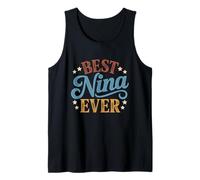 Mejor Nina Ever Retro Vintage Puesta del Sol Hispana Abuela Camiseta sin Mangas