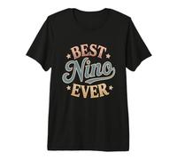Mejor Nino Ever Retro Vintage Atardecer Hispano Abuelo Camiseta Premium