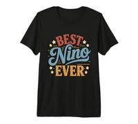 Mejor Nino Ever Retro Vintage Atardecer Hispano Abuelo Camiseta Premium