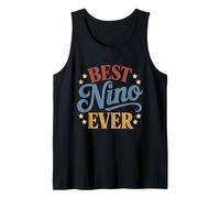 Mejor Nino Ever Retro Vintage Atardecer Hispano Abuelo Camiseta sin Mangas