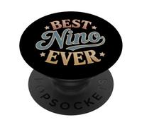 Mejor Nino Ever Retro Vintage Atardecer Hispano Abuelo PopSockets PopGrip Adhesivo