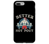 Mejor no Hacer pucheros. Divertido Gimnasio de Papá Noel Culturismo de Navidad Carcasa para iPhone 7 Plus/8 Plus