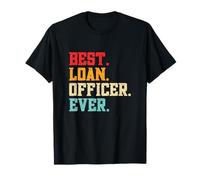 Mejor Oficial de Préstamos Retro Funny Consultor Hipotecario Camiseta