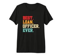 Mejor Oficial de Préstamos Retro Funny Consultor Hipotecario Camiseta Premium