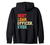 Mejor Oficial de Préstamos Retro Funny Consultor Hipotecario Sudadera con Capucha