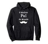 Mejor Pai Ever Melhor pai do Mundo mejor Padre En Portugués Sudadera con Capucha