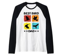 Mejor Pájaro Papá Pájaro Especies De Aves Mirlos Pájaros Cría Camiseta Manga Raglan